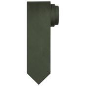 Silk Woven Soft Rib Tie 8cm - ARMY - One image