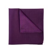 Silk Pocket Square 33x33 - Aubergine - One image