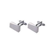 Cufflink Shiny Gun Metal - Silver - One Size image