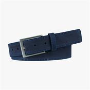 Suede Leather Belt - Navy - 85 image