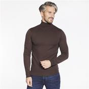 Lightweight Polo Neck - Brown - L