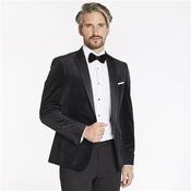 Velvet Tuxedo Blazer - Black - 38S image