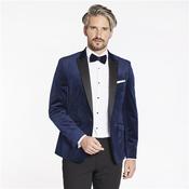 Velvet Tuxedo Blazer - Blue - 40S image