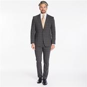 Wool Mix 2 Piece Suit - Dark Grey Check - 38R image