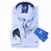 Leinster Small Check Shirt - Blue - S image