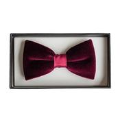 Velvet Bow Tie - Red image