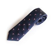 Flamingo 8cm Silk Tie - Navy image