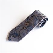 Paisley 8cm Silk Tie - Navy - One Size image