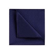 Silk Woven Pocket Square - Navy - One Size image