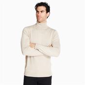 Lightweight Polo Neck - Cream - M image