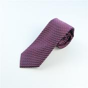 Neat Geo 8cm Silk Tie - Navy image