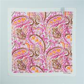 Paisley Silk Pocketsquare - Pink - One Size