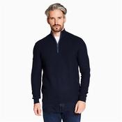 Leinster Quarter Zip Knit - Navy - M image
