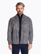 Carriso Knitted Wool Check Overshirt - Grey - XL