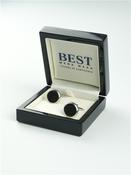 Onyx Cufflink - Black - One Size image