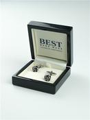 Knot Cufflink - Silver - One Size image