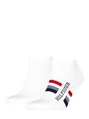 2 Pack Hilfiger Tab Sneaker Sock - White - 6-8