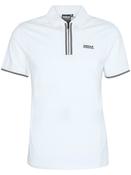 Ollie Twin Tipped Placket Polo - White - S image