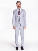 Lucian Mini Check 3 Piece Suit - Grey - 40R image