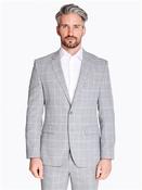 H Jasper Check Blazer - Grey - 40R image