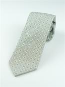 Sartorial Geo 8cm Silk Tie - Green - One Size image