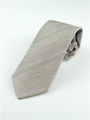 Textured 8cm Silk Tie - Beige - One Size image