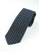 Square Pattern 7.5cm Tie - Navy - One Size image