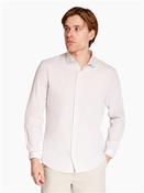 Soft Washed Linen Mini Gingham Shirt - Stone - 2XL image