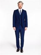 Alberto Pindot Slim Fit 3 Piece Suit - Blue - 36R image