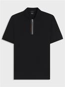 Paras Zip Detail Polo - Black - M image