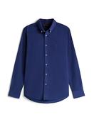 Corduroy Printed Shirt - Navy - S