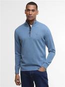 Pima Cotton Quarter Zip Knit - Blue - 2XL image