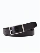 Leather Reversible Belt 3.5 Cm - Black - 85 image