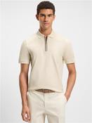 Paras Zip Detail Polo - Stone - S image