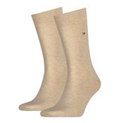 2 Pack Solid Colour Socks - Stone - 6-8 image