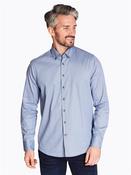 Easy Care Medalion Button Down Shirt - Blue - XL image