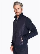 Mix Media Front Quilt Full Zip - Navy - M image