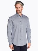 Satin Stretch Print Shirt - Blue - M image