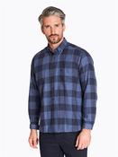Flanel Panel Check Shirt - Blue - M image