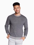 Crew Neck Diamond Sweater - Navy - M