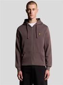 Zip Through Hoodie - Brown - XL