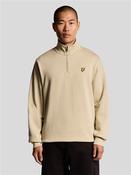 Loopback Quarter Zip Sweatshirt - Stone - S