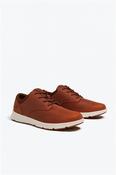 Parker Street Leather Mid Lace Up Sneaker - Tan - 7 image