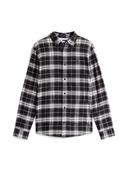 Flannel Check Shirt - Black - S image