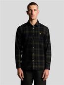 Cotton Tartan Corduroy Shirt - Black - S image