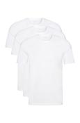 3 Pack Pure Cotton Logo Tees - White - S image