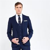 Lazio Slim Fit 3 Piece Suit - Blue - 34S image