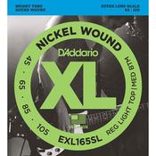 Daddario Bass Guitar Strings: EXL165SL (45-105)