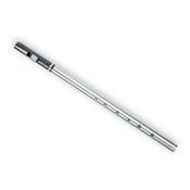 Tony Dixon Tuneable Soprano D Whistle Aluminium Body Nickel Slide Brass Ring image