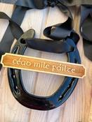 Cead Mile Failte signs , horse shoe signs image